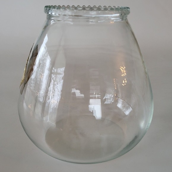 Vintage Glass Bathroom Jar Teardrop Bubble Bath 1950s Mid Century - Picture 4 of 8